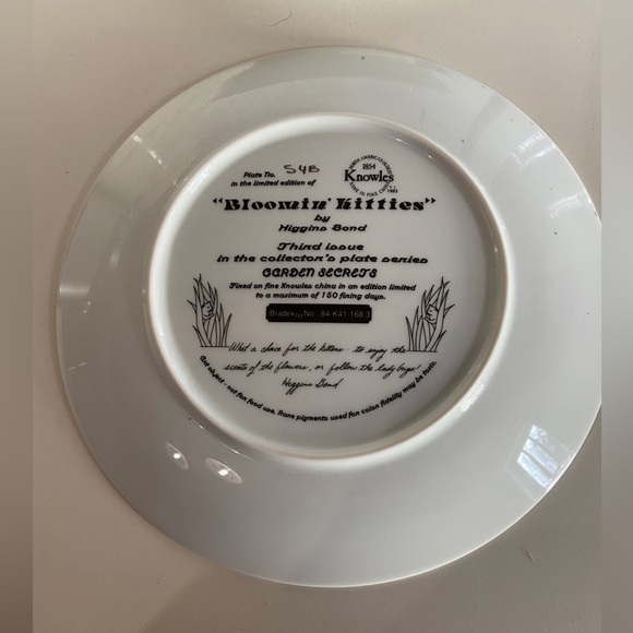 TWO Vintage Cat Collector Plates - Picture 5 of 6